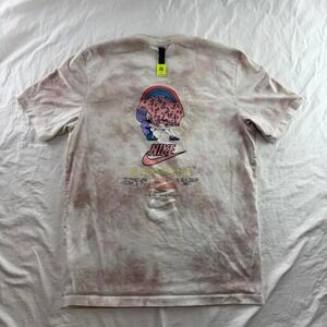 Nike Shirt Pink Tie Dye QR Tag Its A Revolution Crew Tee Men's Sz M